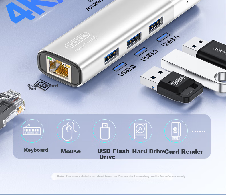 Superior Type-C Docking Station with Ethernet Port 4K60Hz Ultra HD HDMI Display Expansion Gigabit Ethernet Adapter USB3.0 Compatible with Huawei Apple MacBook Neo 5