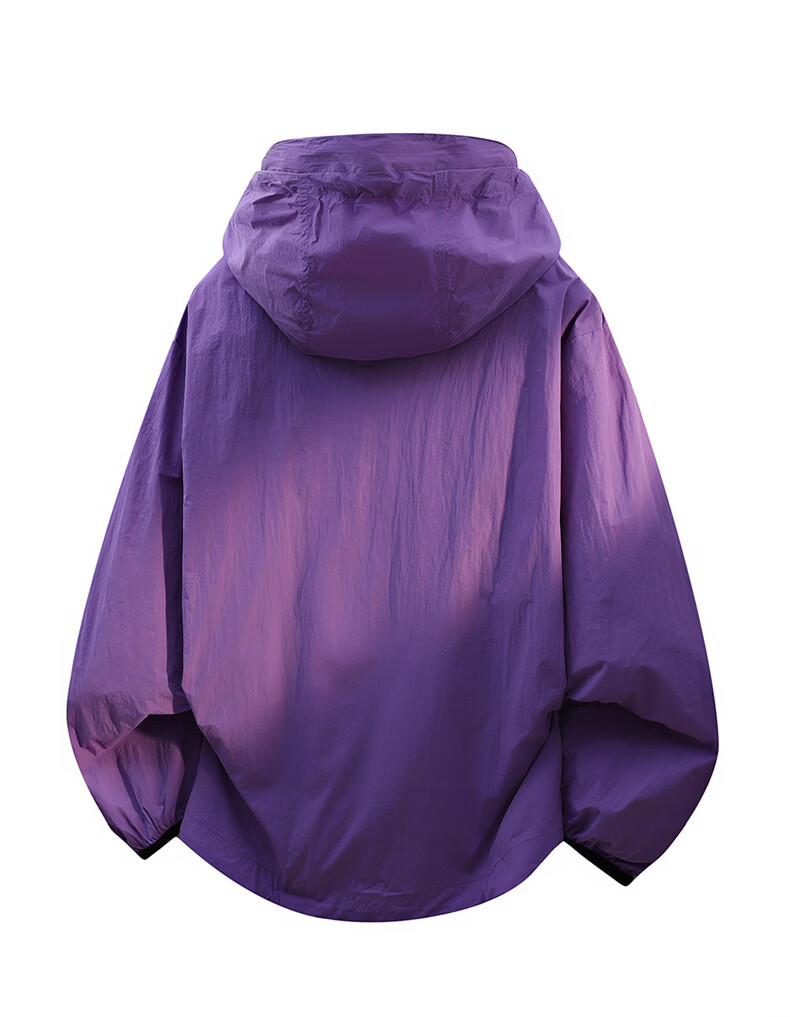 :CHOCOOLATE IT Summer Lightweight Casual Breathable Sun Protection Skin Jacket Unisex Loose Hooded Coat Light Khaki S 20