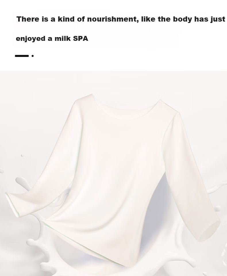 Aimer Milk Series Thermal Underwear, Autumn And Winter Antibacterial And Anti-Static, Black Top, S160 6