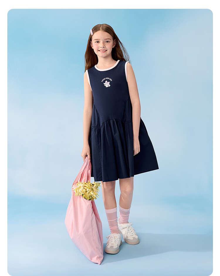 Balabala [balaOne] Girls' Dress Children's Sleeveless Vest Dress Summer 2026 27