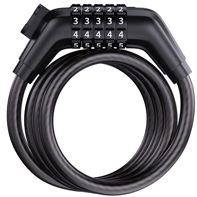 Huangchi Bicycle Lock [Extended and Thickened 150cm] 5-Digit Combination Anti-Theft Cut-Resistant Glass Door Lock Electric Accessories