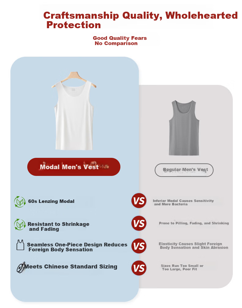 Mengyangwang Men's Modal Racerback Vest Summer Thin Seamless Sports Fitness Sleeveless Base Layer 4