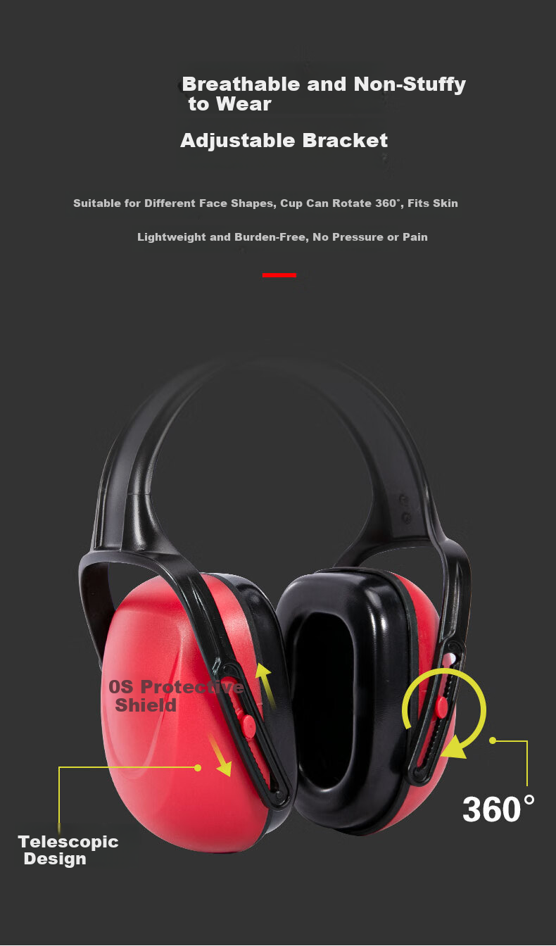 BDS Professional Noise Reduction Ear Muffs Industrial Grade Workshop Factory Noise Cancelling Headphones EM-5008 6