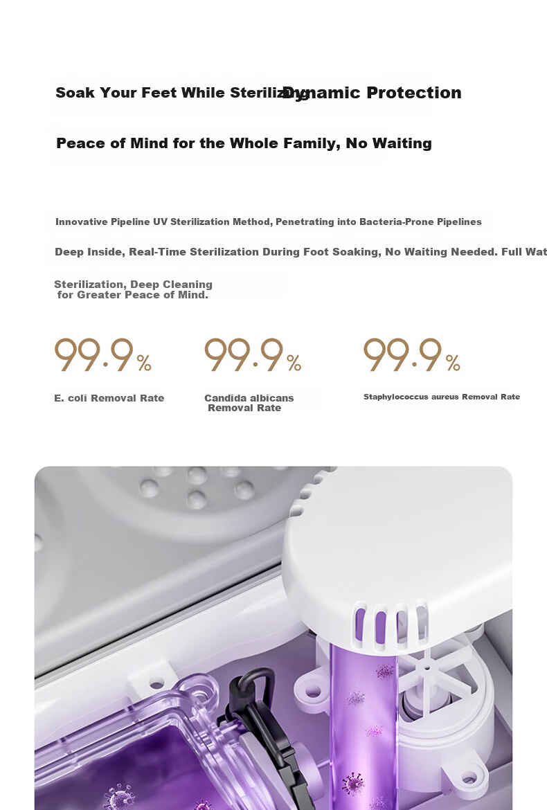 Mijia Xiaomi Automatic Constant Temperature Heating Airbag Massage Foot Bath Basin Intelligent Sterilization Foot Soak Tub for Calf Foot Bath Birthday Gift for Mom and Women 15