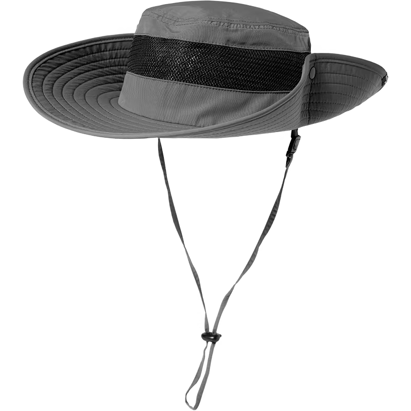 TOPEX Outdoor Wide Brim Hiking Hat for Men Summer Mountaineering Fishing UV Protection Breathable Quick-Dry Bucket Hat