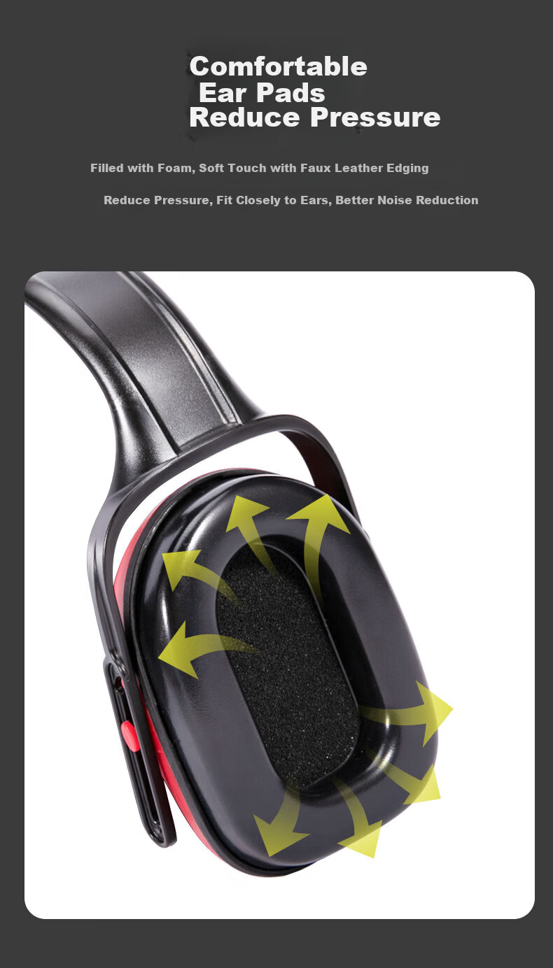 BDS Professional Noise Reduction Ear Muffs Industrial Grade Workshop Factory Noise Cancelling Headphones EM-5008 4