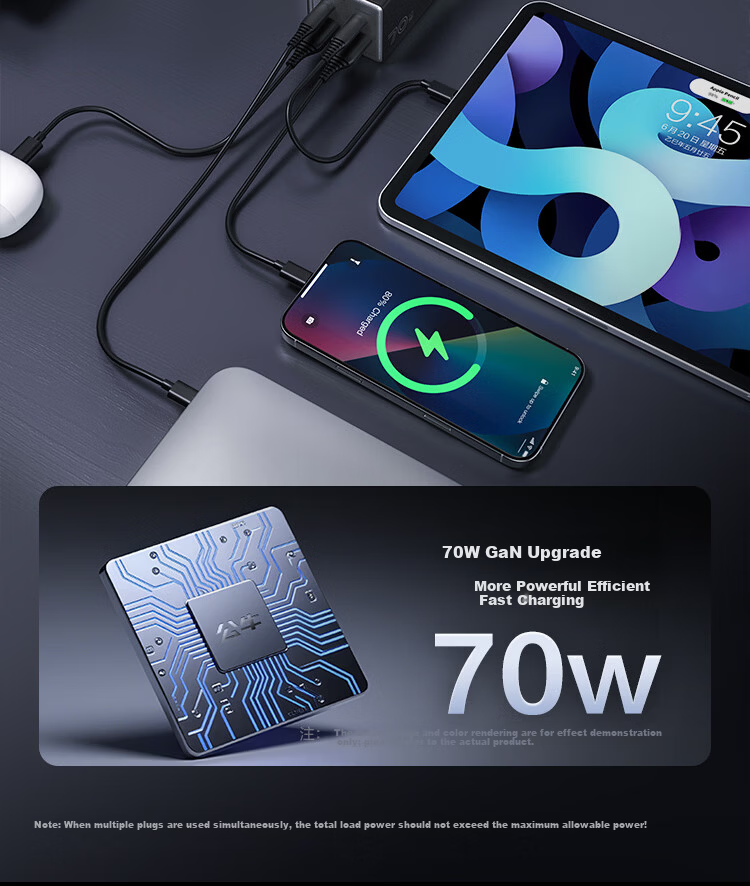 BULL 20W Gallium Nitride Fast Charging Multi-Country Socket, Global Travel Adapter Plug, Self-Contained Cord for Overseas Trips, Business Trips, And Study Abroad, Anti-Drop Multi-Outlet Plug, European Standard, American Standard, Australian Standard, British Standard 8