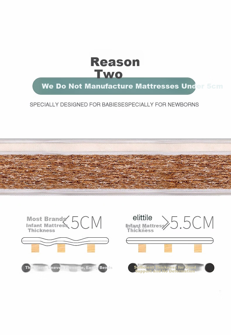 Elittile Patchwork Bed M4 Mattress Baby Mattress Infant Mattress Children's Mattress Winter and Summer Dual-use 200*60cm 3