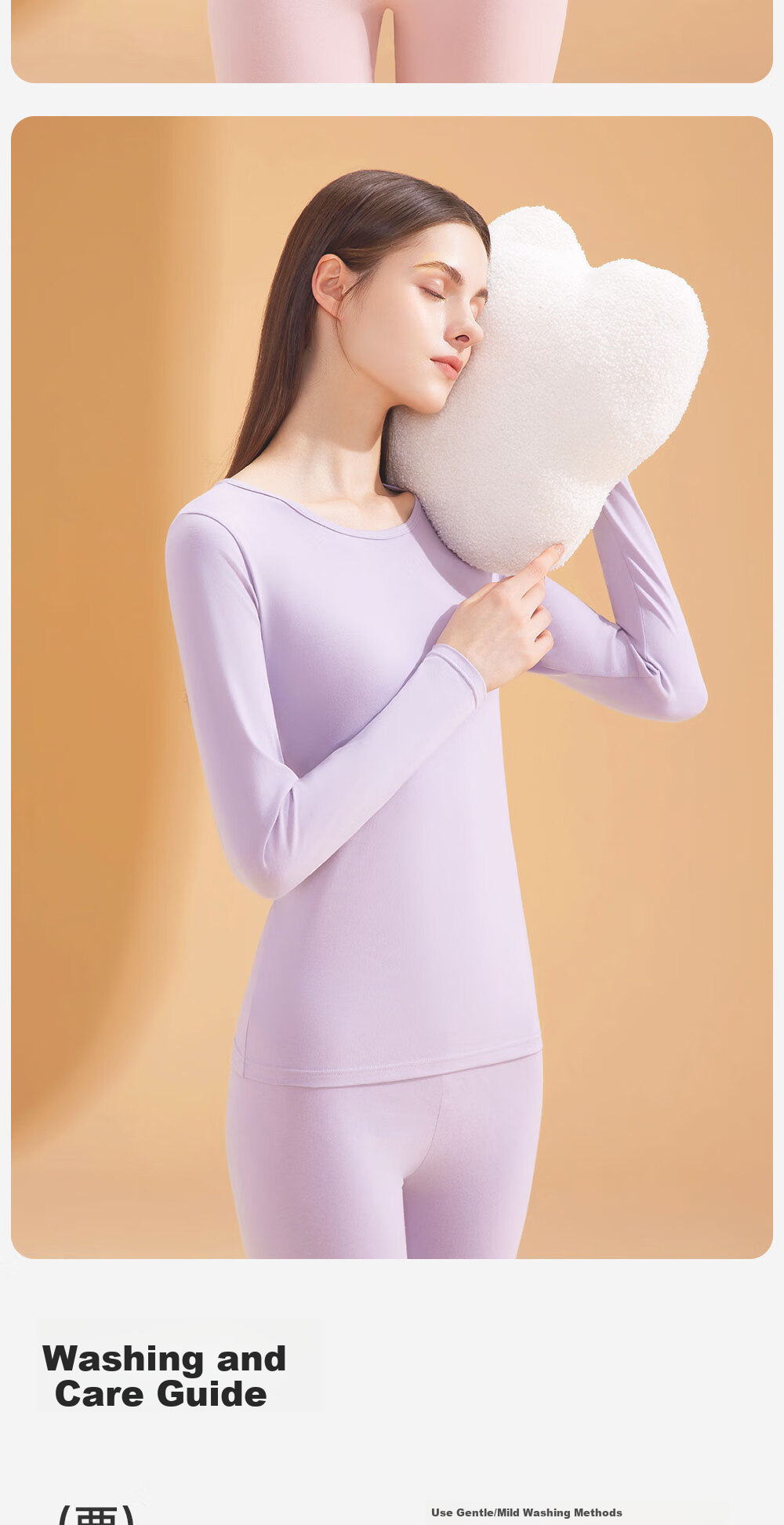 Urban Beauty 95% Cotton Thermal Underwear Women's Autumn High-Waist Set Winter Thin 10A Antibacterial Anti-Mite Anti-Static 11