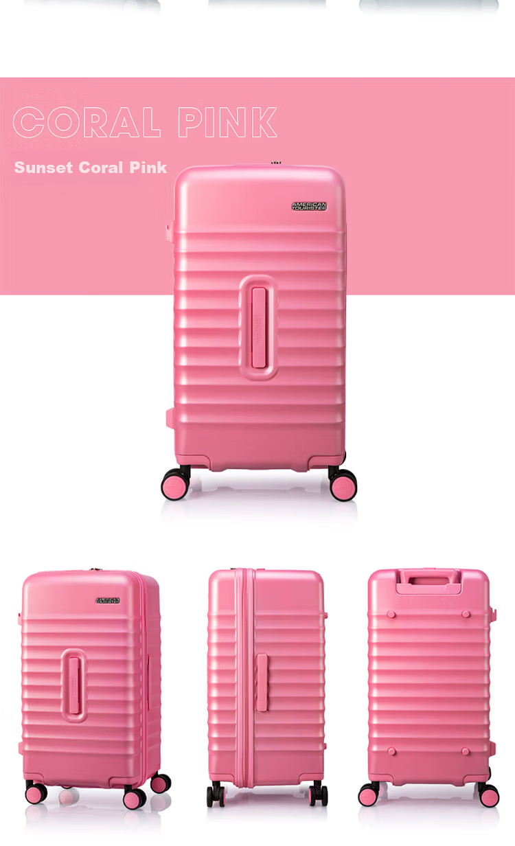 Mei Travel 28-inch Large Capacity Deep Compartment Trolley Suitcase Durable PC Material Password Lock NN0 Purple 14