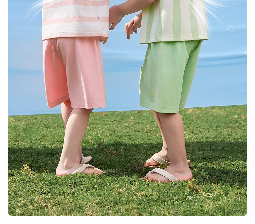 Betis Kids Summer Thin Pajamas 2026 New Original Yarn Cooling Short Sleeve Homewear Set for Boys and Girls 22