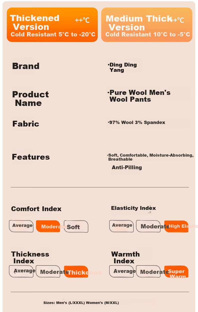 Dindingsheep 2025 New Pure Wool Pants Men's Thermal Autumn Winter Thickened Seamless Wool Knit Pants for Middle-aged and Elderly 4