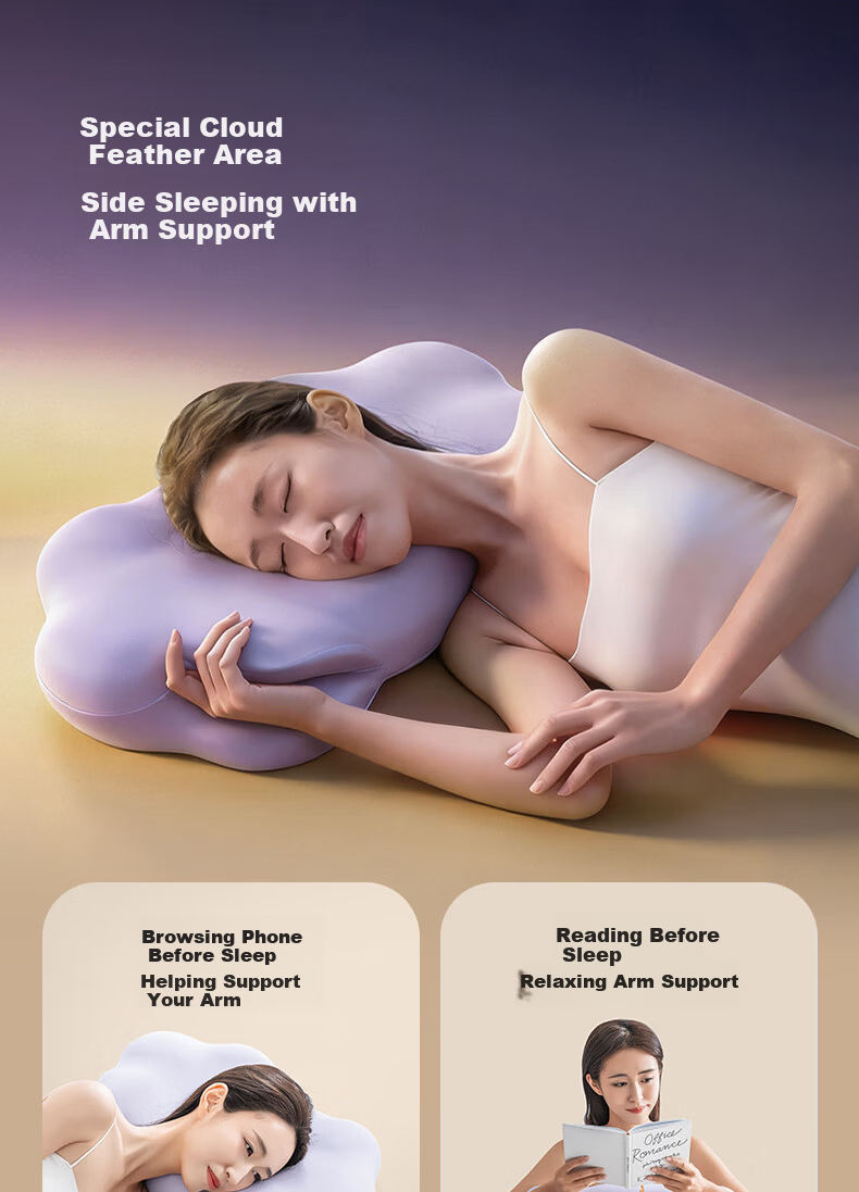 SleepHero Deep Sleep Cloud Pillow Adult Cervical Spine Special 80D Space Memory Foam Low Profile 7/10cm [Gift Box] 11