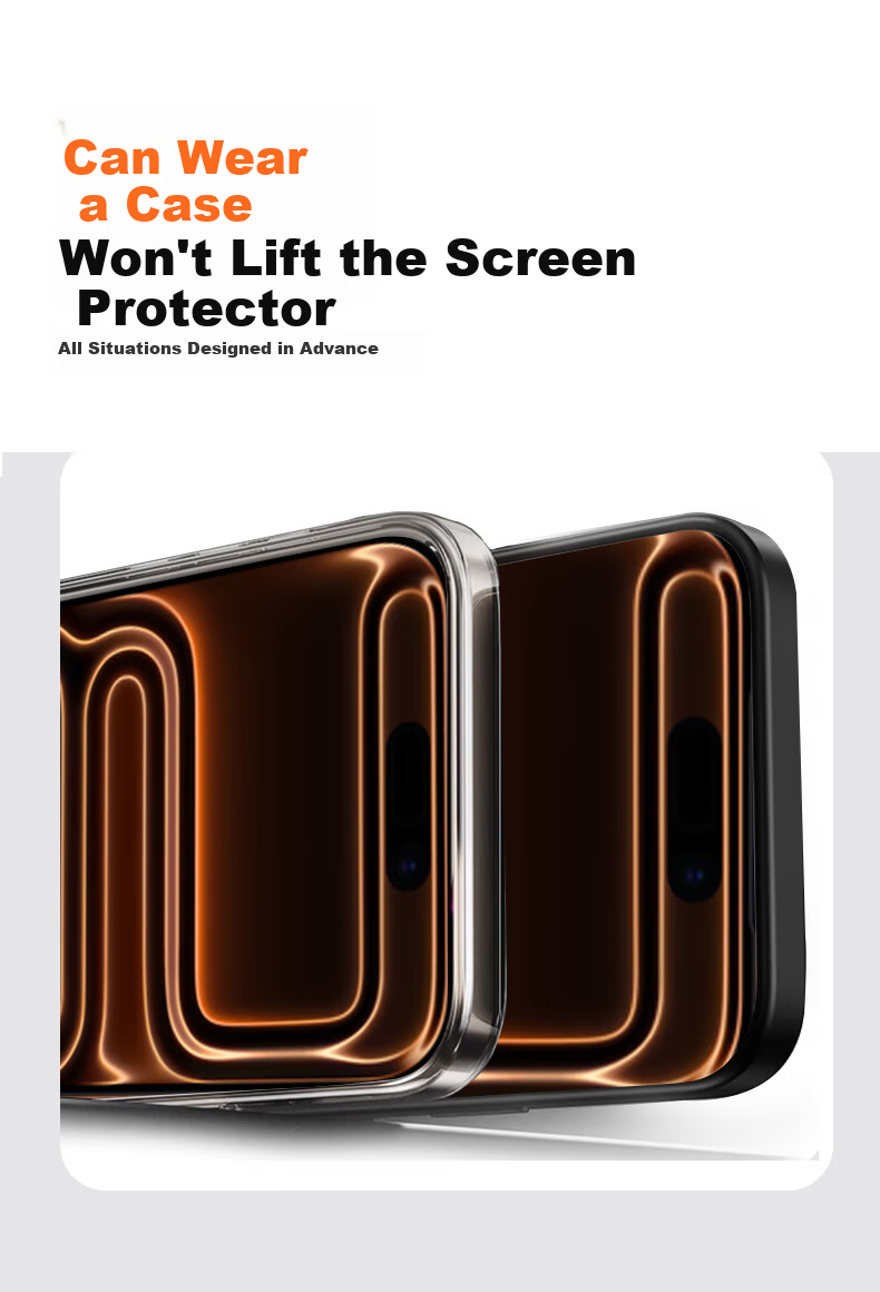 Smorss 3D Curved Original Feel Film for iPhone 17/16 Pro Composite Ceramic Screen Protector Ultra-Thin HD Anti-Fingerprint Explosion-Proof Film 12