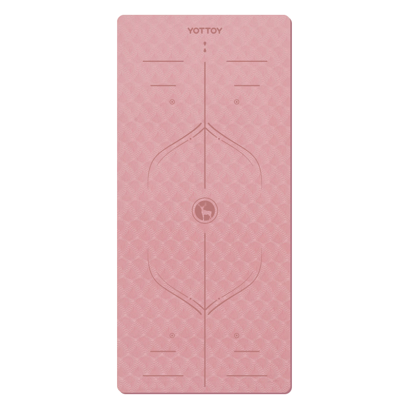 Yottoy Yoga Mat Extra Long 2m Large Size Thickened Wide Non-Slip Shock Absorption Exercise Mat for Men and Women Home Use