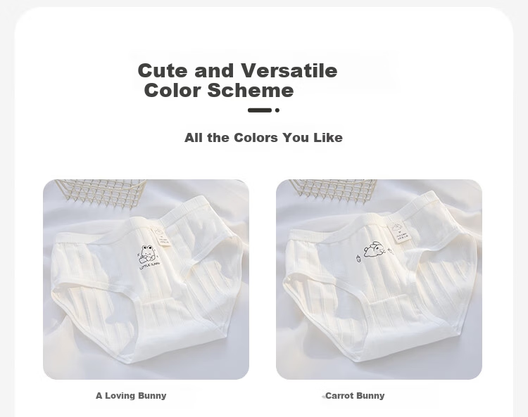 Yunxiangyi Girls' Underwear 5-Pack 100% Cotton Antibacterial Kids' Underwear All-Season Skin-Friendly XL Size 8