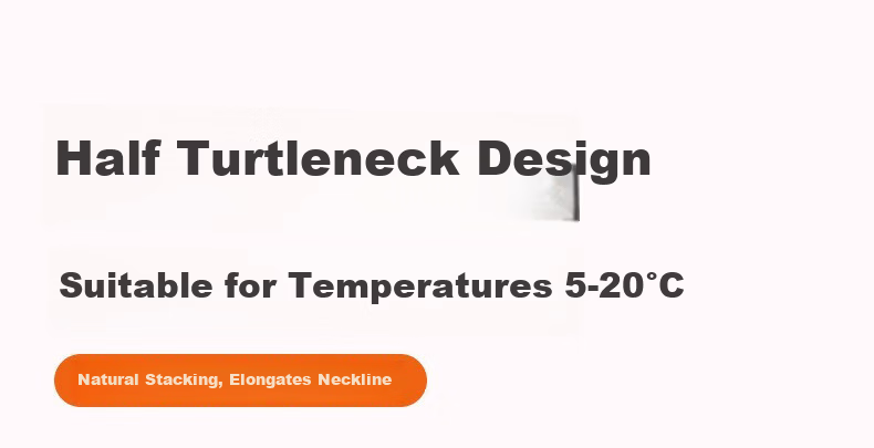 BOPRUIEY Hyaluronic Acid Thermal Underwear Women's Semi-High Neck Base Layer High Elastic Slim Seamless Moisturizing Skin Care Set 15
