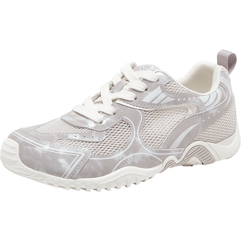 Basto 26 Summer Versatile Mesh Breathable Thick-Soled Trainer Casual Sports Shoes for Women D5105BM6 Light Purple/White Size 38
