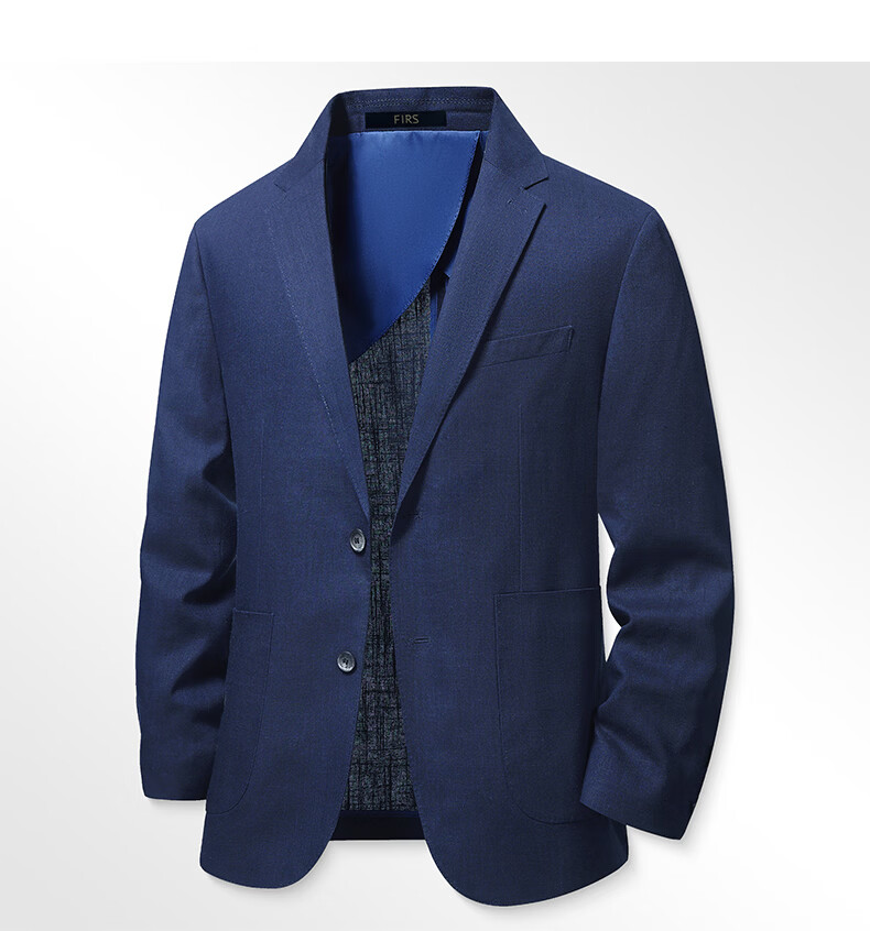 Shanshan [Natural Linen] Men's Spring Summer Thin Business Casual Blazer New Single Suit Jacket 20