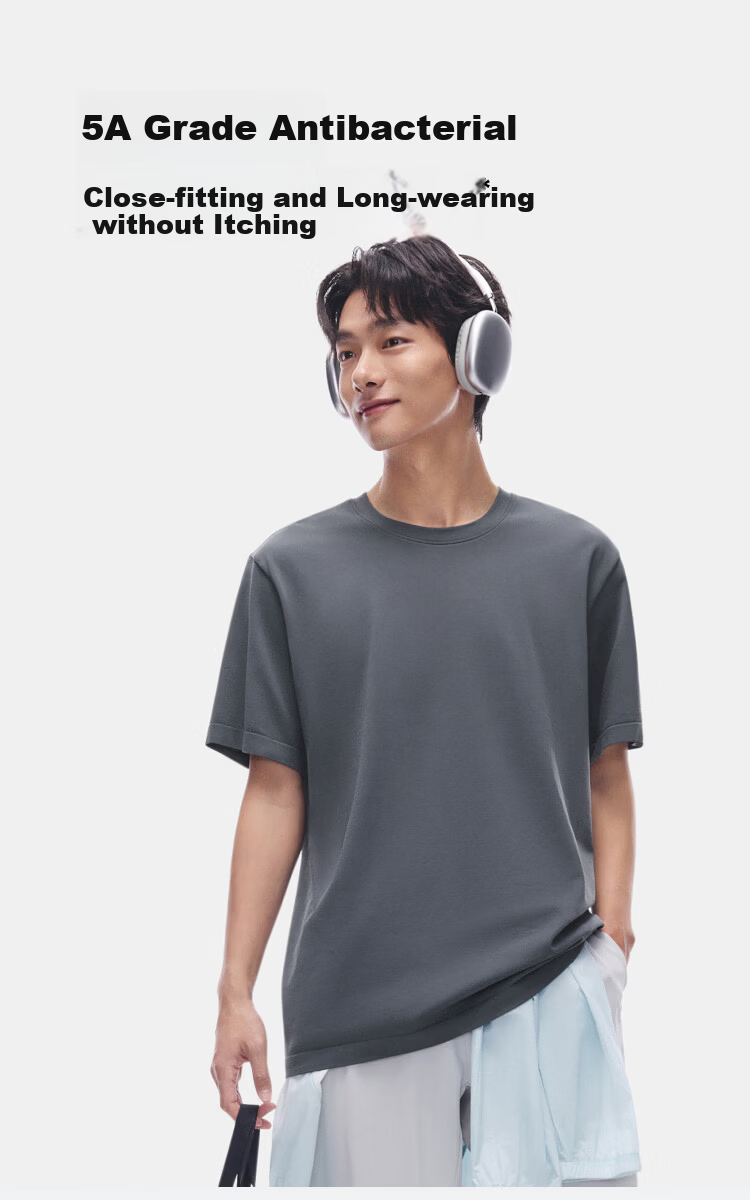 Beneunder Men's Outdoor Sports Quick-Dry Breathable Bare-Feel Base Layer Short Sleeve T-Shirt DR023 Coconut White XL 6