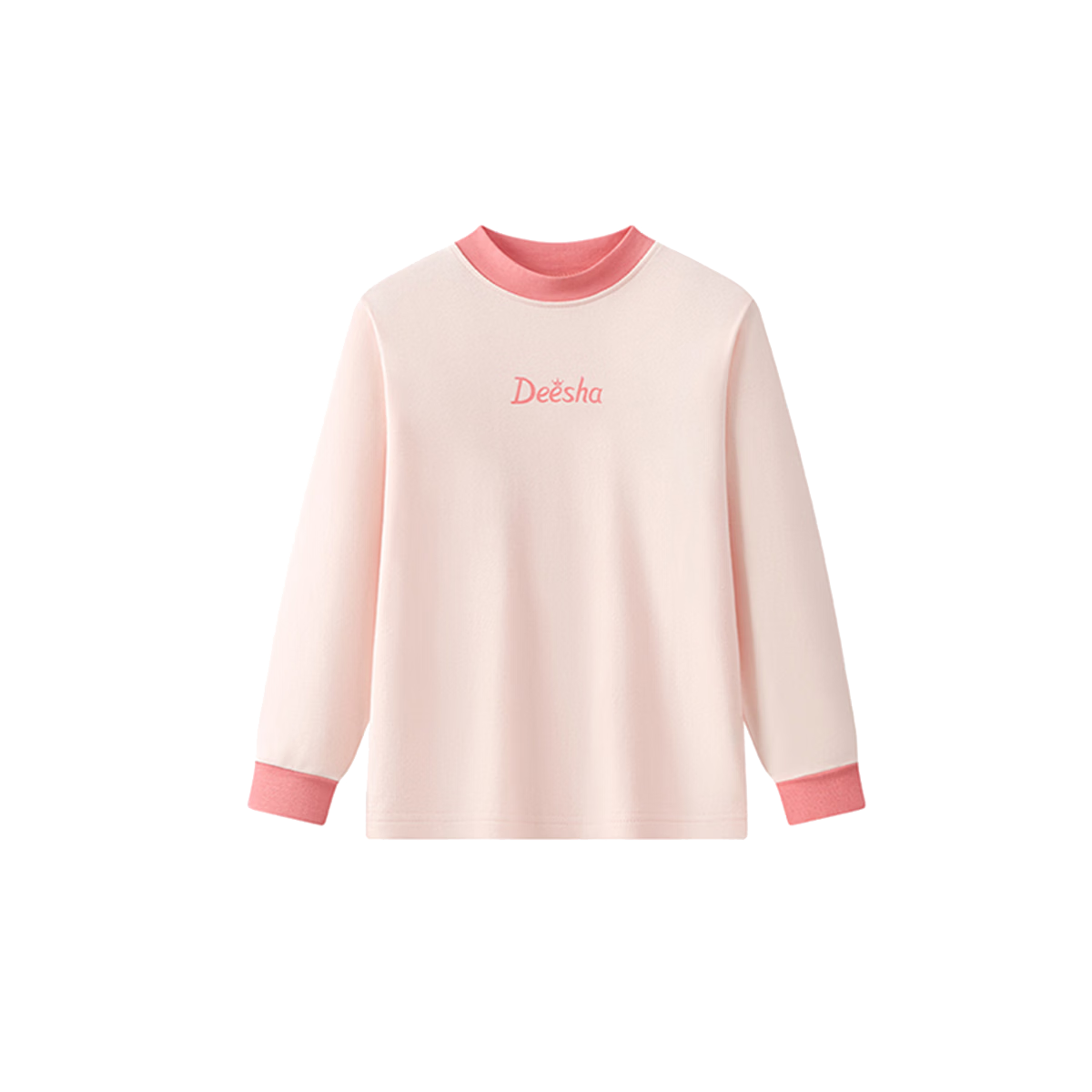 DEESHA [7A Antibacterial 40S Compact Spun] Girls' Pure Cotton Thermal Top Autumn Base Shirt for Older Children