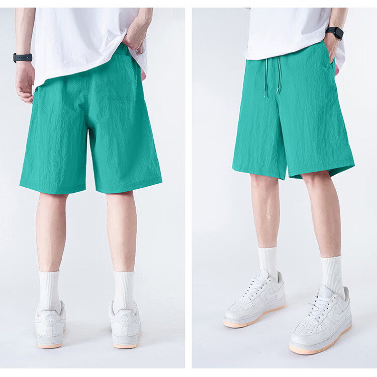 GLM Men's Summer Loose Comfortable Shorts, Wearable Outside, Five-Point Chinese Style Basketball Running Pants 20