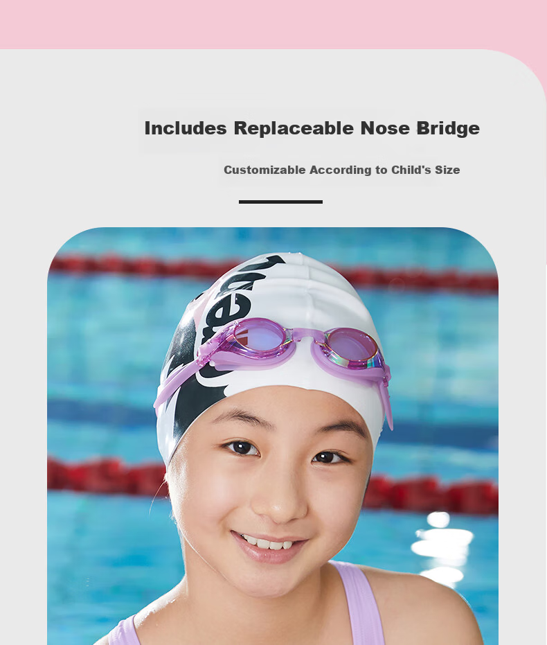 Arena Kids Swimming Goggles Japanese Imported Coated HD Anti-Fog Waterproof Professional Training Swim Goggles AGL710J-YCBU 4