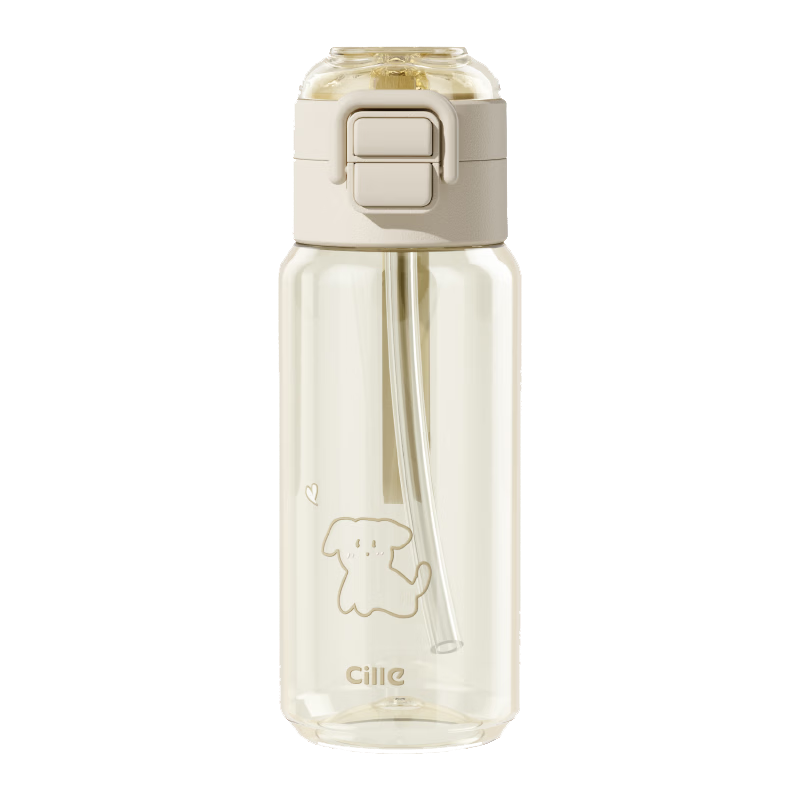 Cille Large Capacity Student School-Specific Straw Cup Outdoor Sports Water Bottle Stylish PPSU Direct Drinking Cup Children's Cup