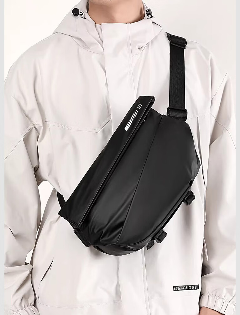 361° Men's Crossbody Bag Waist Bag Chest Bag Lightweight Luxury Large Capacity Shoulder Bag Commuter Phone Bag Water-Resistant Waist Bag 9