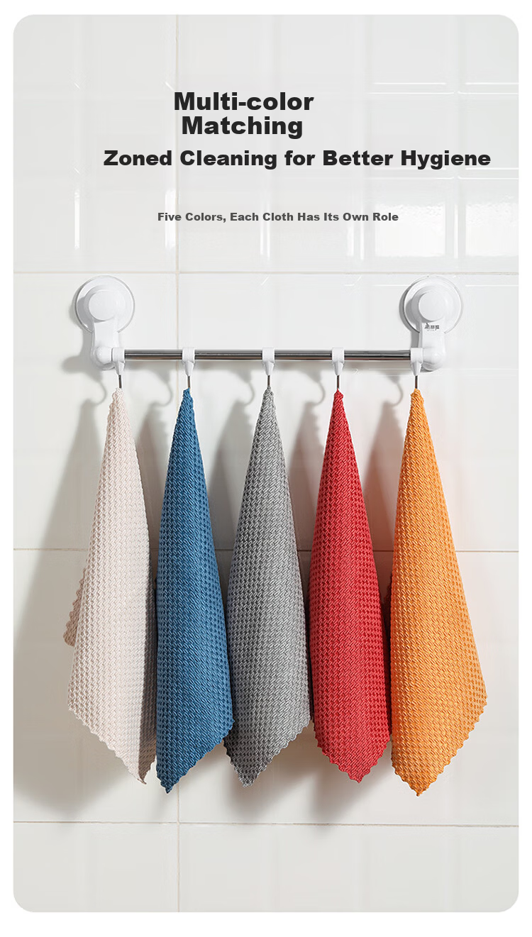 MARYYA Ultra-Fine Microfiber Cleaning Cloth, 30*30cm, 10 Pieces, for Glass Cleaning, Housekeeping, Professional Use, Absorbent, Lint-Free, No Shedding 8