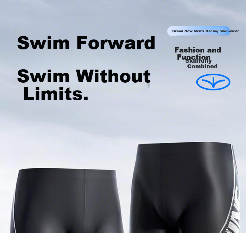 Li-Ning Men's Knee-Length Swim Shorts, Comfortable Fitness Swimming Trunks for Hot Springs And Leisure, Black, 2XL 1