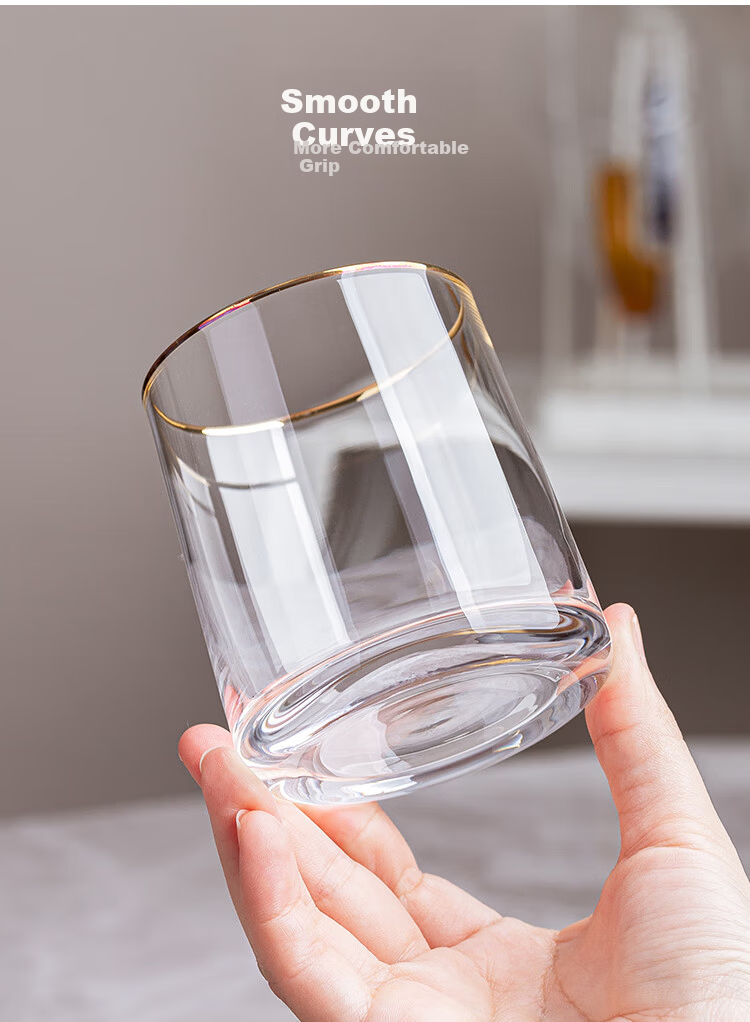 Banwu Life Glass Cup High-Value Wine Glass Crystal Creative Water Juice Cup Household Heat-Resistant Glass Cup 9