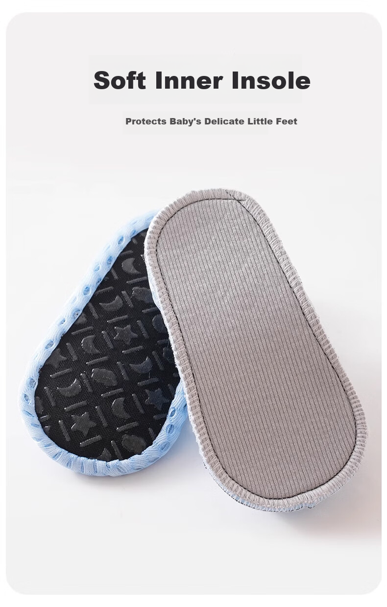 Aibao Baby Floor Socks Spring and Autumn Toddler Walking Shoes Non-Slip Cooling Socks Children's Socks Bear Pattern 2 Pairs Size M 2221 14