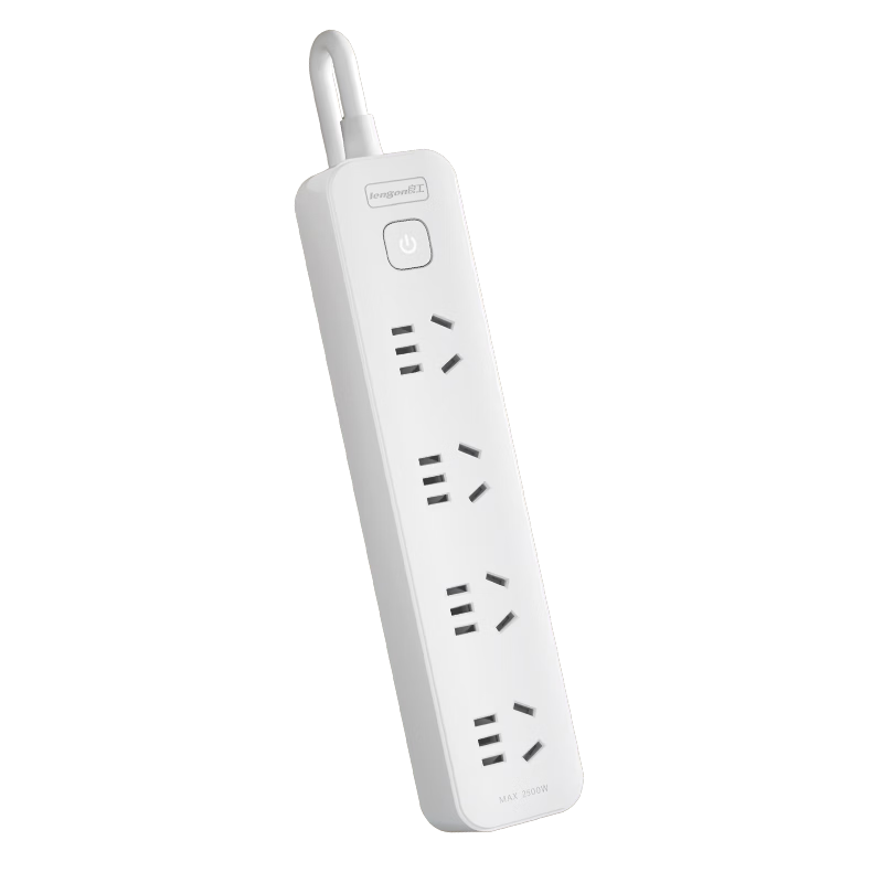 Lengon Power Strip 4 Outlets 1.8m Extension Cord Socket R104-1.8 for Home and Office Use