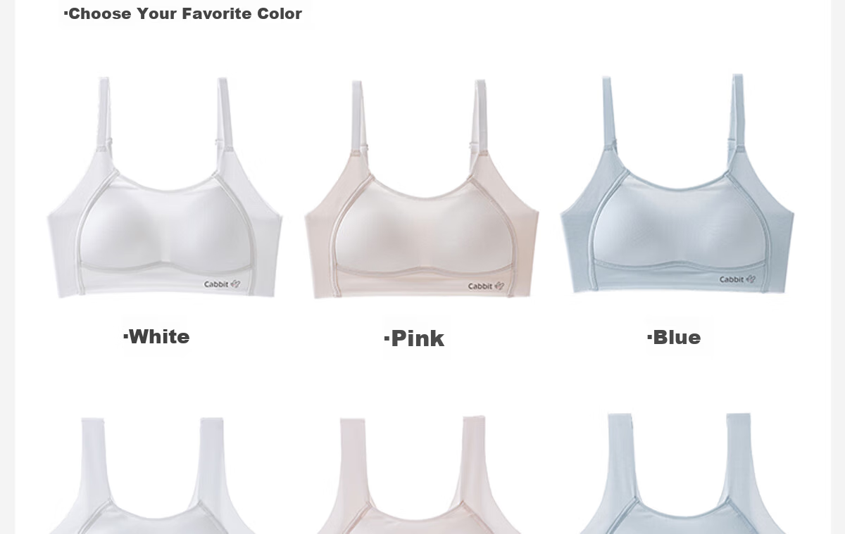 Meishianxuan High School Student Underwear 18-Year-Old Girls Vest Sports 2nd and 3rd Stage Youth Underwear Development Period 12-16 Years Old Girls 33
