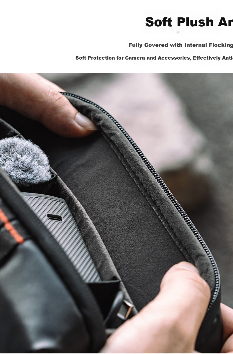 SUREWO Shoulder Bag for DJI Pocket 3/2, Portable Storage Case for Osmo Pocket 3rd Gen Camera, Waterproof Handheld Single Shoulder Protective Accessory Bag 6