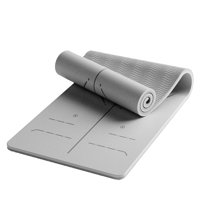 Anta Yoga Mat Fitness Mat Shock Absorption Soundproof TPE Non-Slip Extra Wide 185x80cm Unisex Exercise Mat Home Use