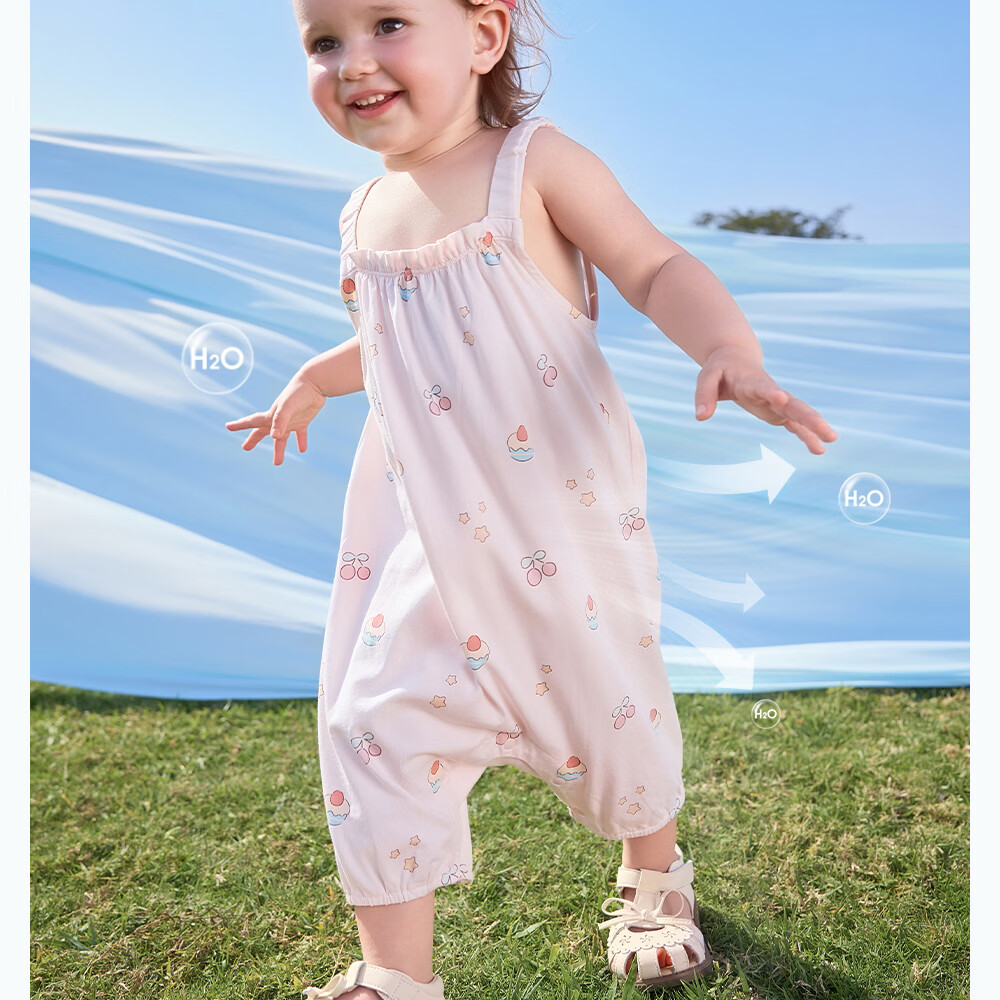 Betis Baby Clothes Infant Romper Girls 2026 Summer New Breathable Modal Strap One-piece Pajamas Sleepsuit 21