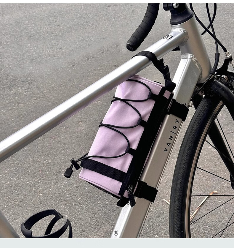 40K Bicycle Frame Bag Front Tube Bag Road Bike Handlebar Bag Mountain Bike Waterproof Multifunctional Cycling Storage Portable Green 7