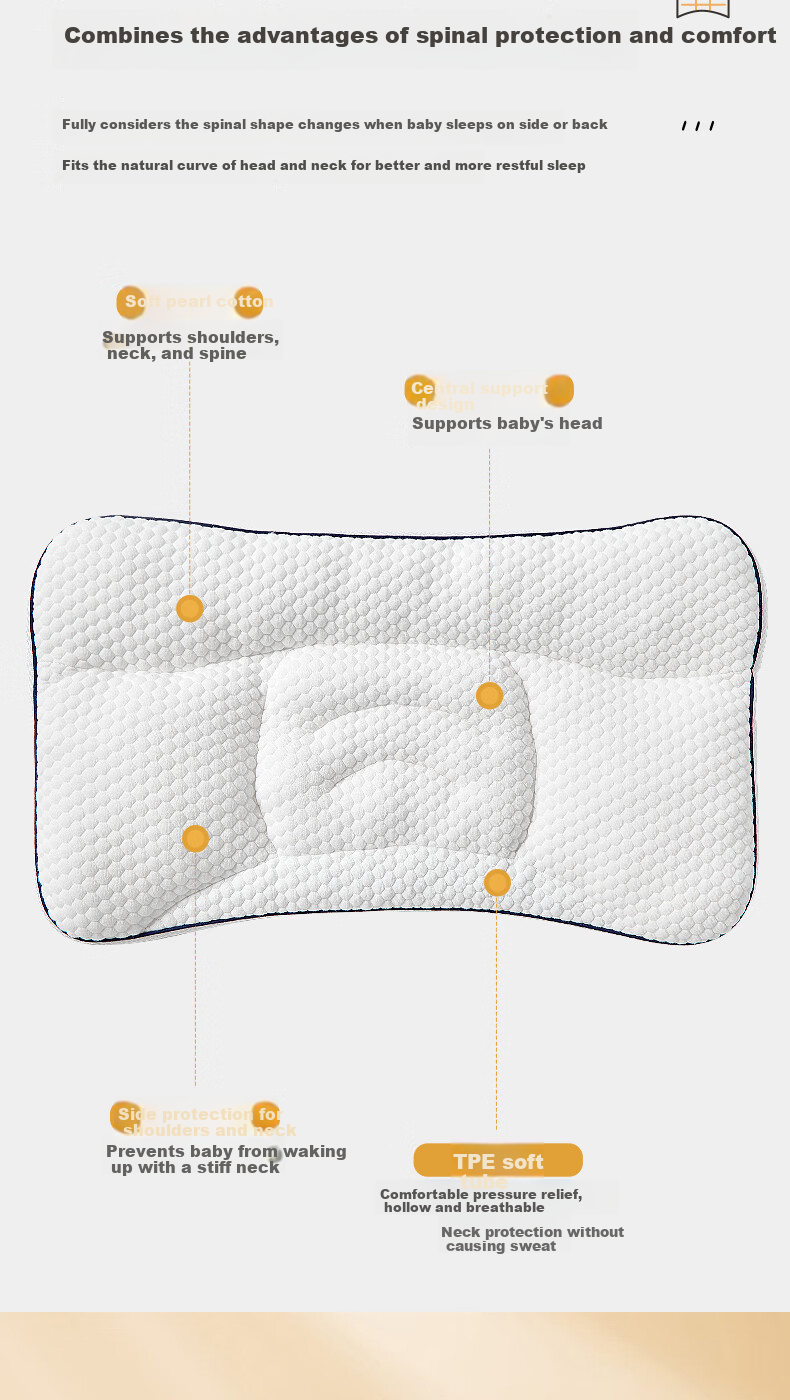 J.Sir Children's Neck Support Pillow Grade 10A for Students Ages 6-10, Youth 12-15, Kids H3 [Suitable for Ages 8-18] 5