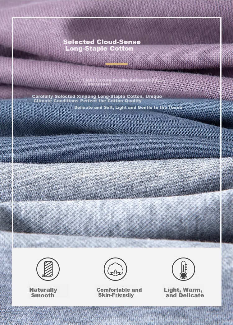 MONTAGUT Men's Long Sleeve Polo Shirt Spring Autumn Cotton Breathable Comfortable T-Shirt Gray Blue M(48) 2