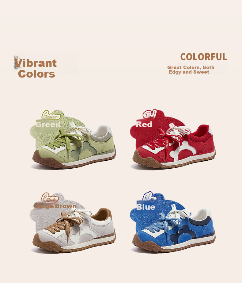 CAMEL Lime Training Shoes Women Panda Collaboration Casual Shoes Mismatched Lace Running Shoes L26S577095 Green Size 37 14