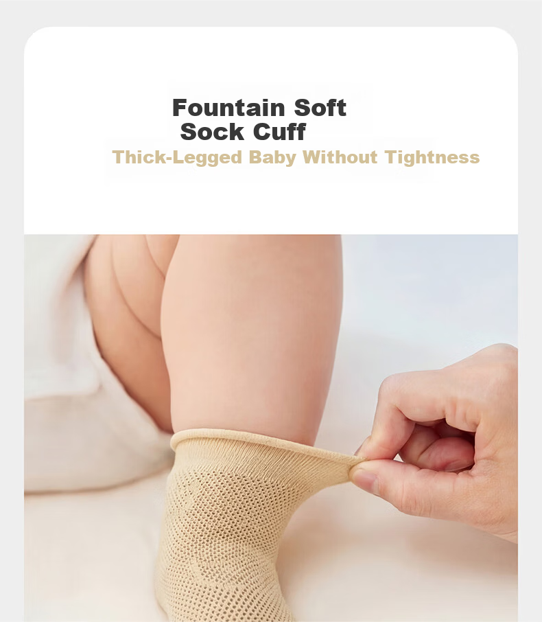 Babycare Children's Socks Spring Summer Newborn Baby Fountain Short Socks Lime Dream S 3
