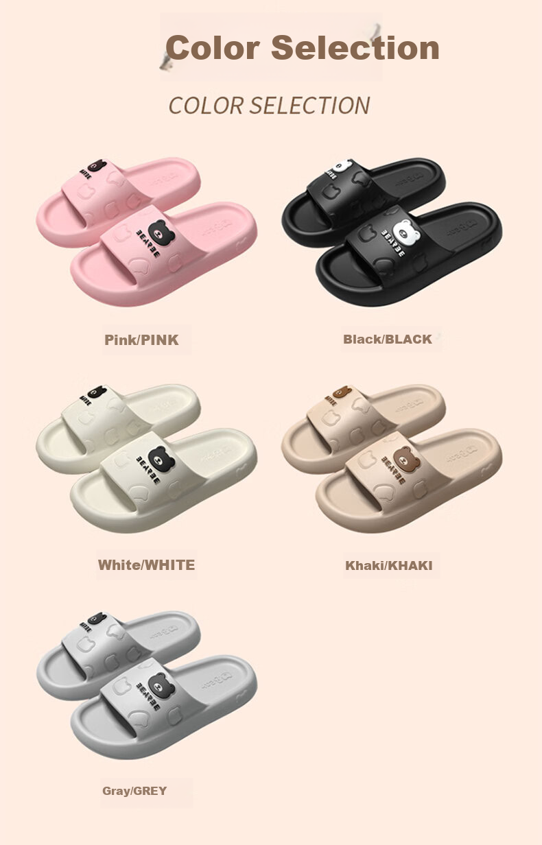 CXOCSI Men's Thick EVA Slippers with Cloud-Like Comfort, Couple's Non-Slip Home and Bathroom Sandals, White, Size 40-41 8