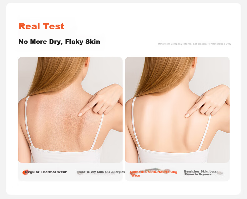 Borui Camellia Oil Moisturizing Boat Neck Base Shirt 10A Antibacterial Mite-Resistant Women's Thermal High Elastic Soft Slim Fit Top 5
