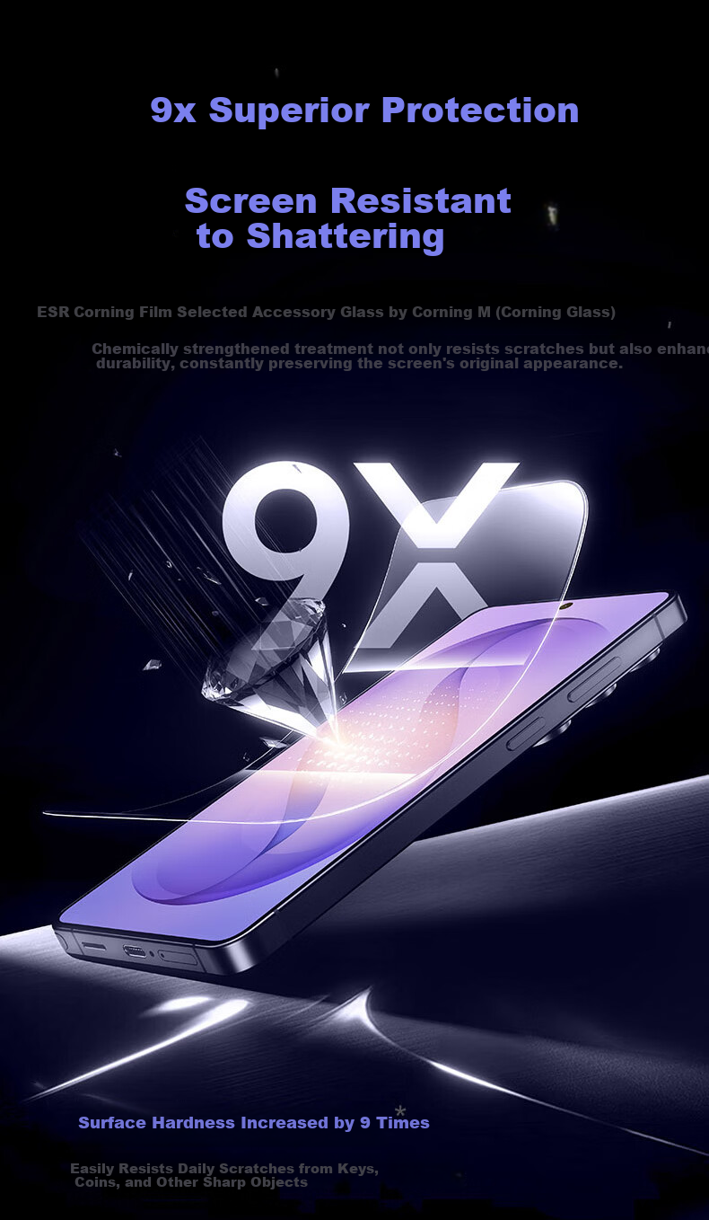 ESR ESR [3 Pieces] Tempered Glass Screen Protector for Samsung S25 Ultra, Galaxy S25 Ultra Phone Film, Anti-Fingerprint, HD Clear, Full Coverage Front Protective Film 11