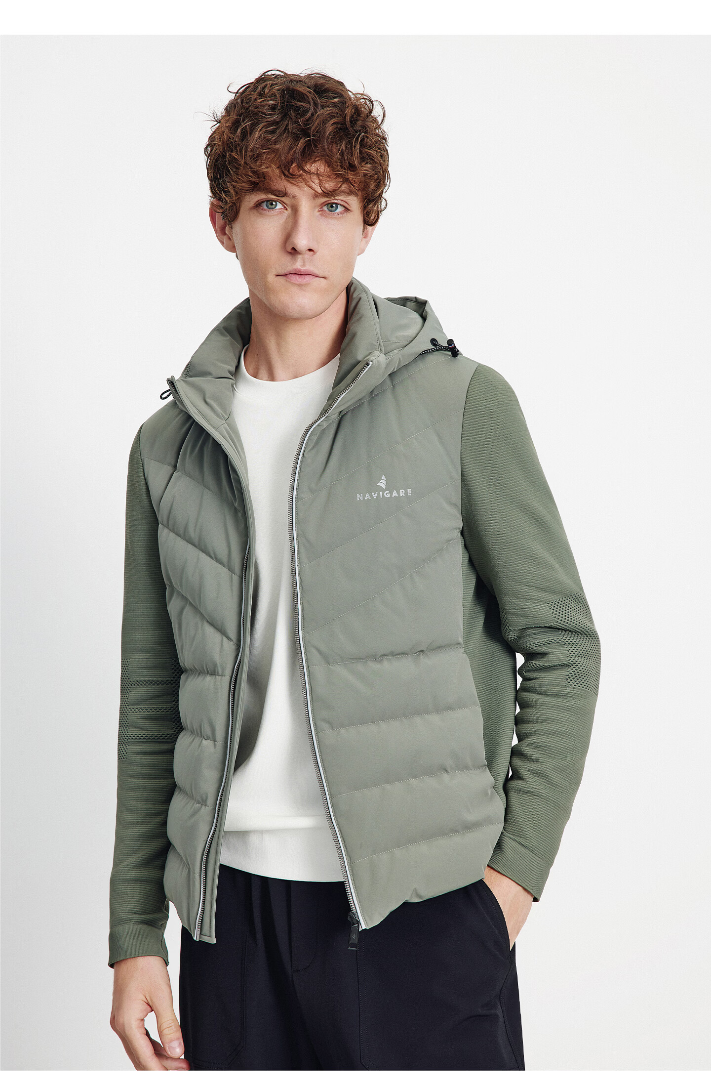 Navikail Italian Small Sailboat 25th Anniversary New Men's Hooded Down Jacket Thin Sports Coat 1341605505 19