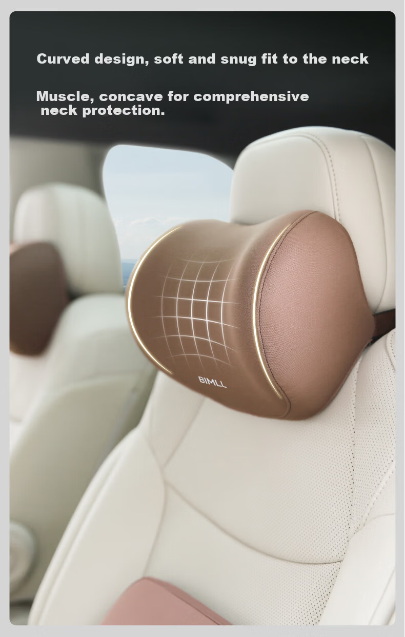 BIMLL Car Lumbar Support Pillow Cushion Backrest Pad for Driving Office Seat 6