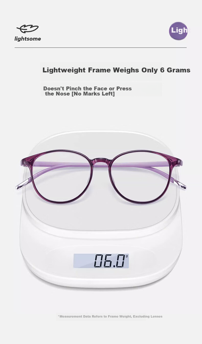 Shiyun Blue Light Blocking Reading Glasses for Women, High-Definition TR Ultra-Lightweight Elderly Presbyopia Glasses Back to School 3