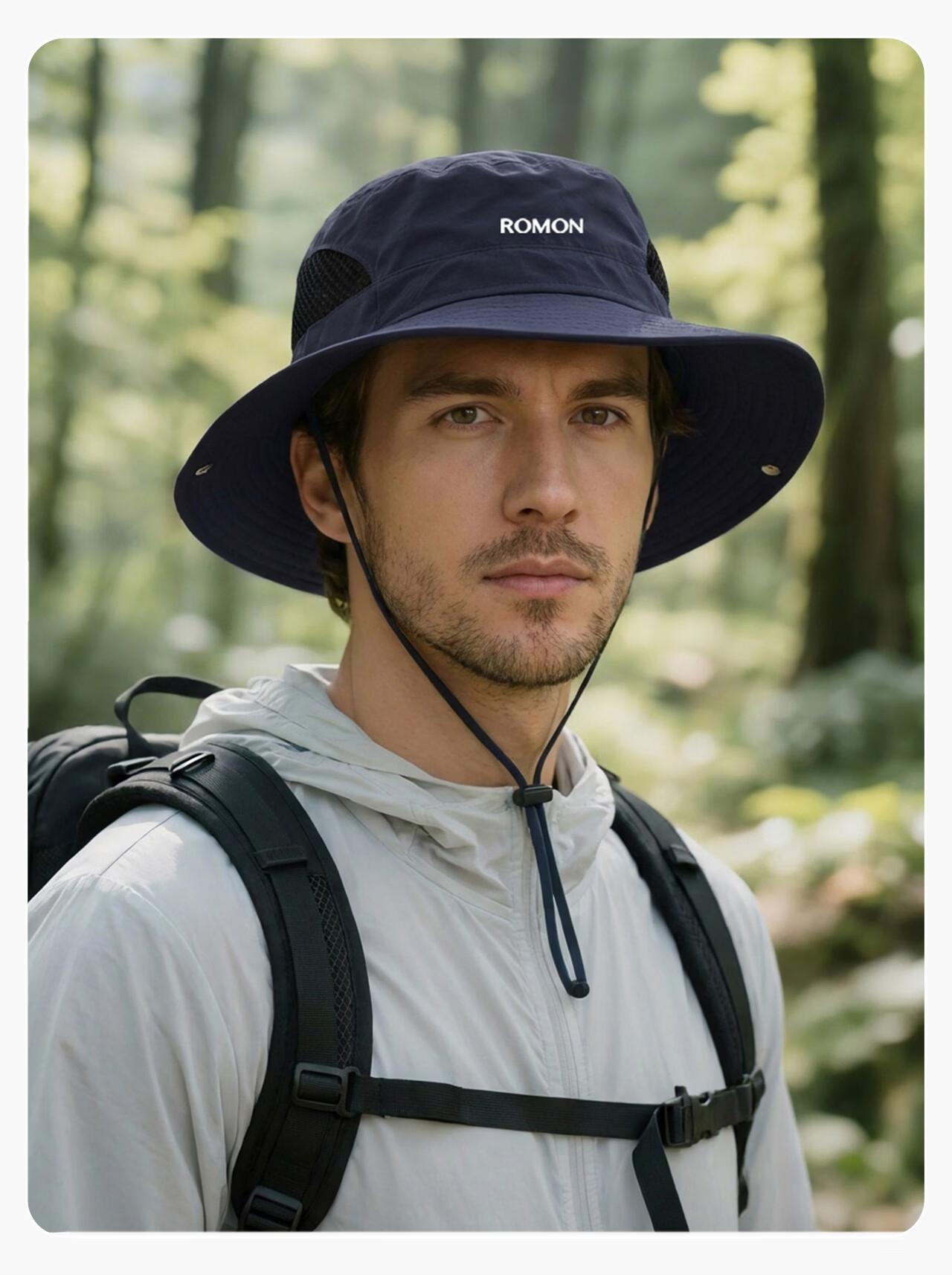 Romon Men's Fisherman Hat Sun Protection Quick-Dry Breathable Sunshade Outdoor Travel Mountaineering Fishing UV Protection Sun Hat for Women 16